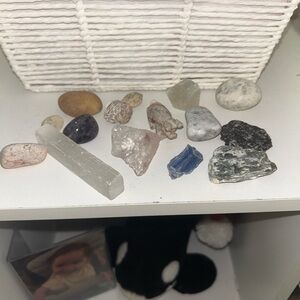 Natural Mixed Crystal and Stone Display Set